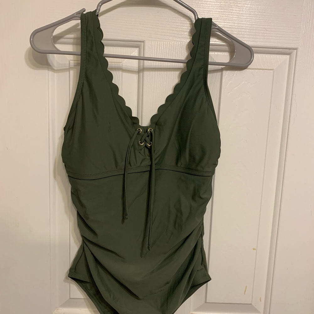 Olive bathing suit